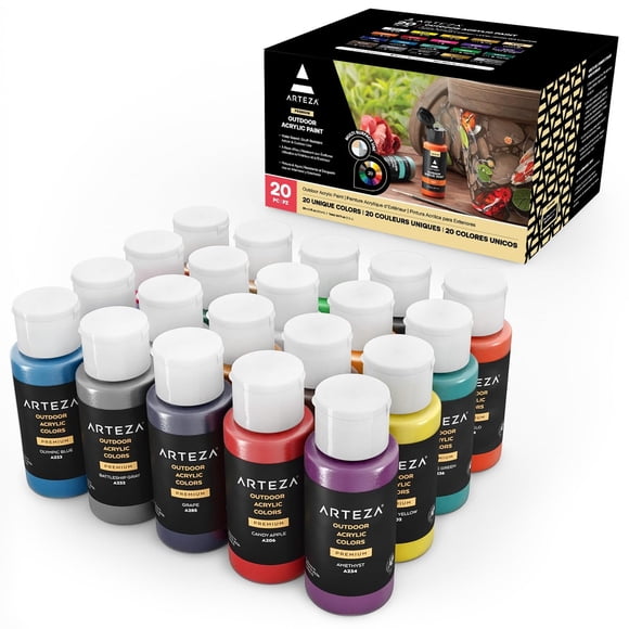 Set de Pinturas Acrílicas ARTEZA 20 Colores 57 ml Mate