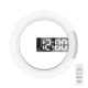 thumbnail image 1 of Reloj de pared LED, reloj de pared digital con control remoto, reloj de pared con espejo LED creativo con alarma, 1 of 5