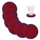 thumbnail image 1 of Posavasos absorbentes para bebidas con soporte, posavasos de silicona con inserto de fieltro suave, 1 of 6