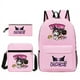 thumbnail image 1 of 3pcs/Set MINISO Kuromi Kids Backpack Cartoon Print Primary school Pencil Case Boy Girl Shoulder Bag Children Schoolbag Gift, 1 of 3