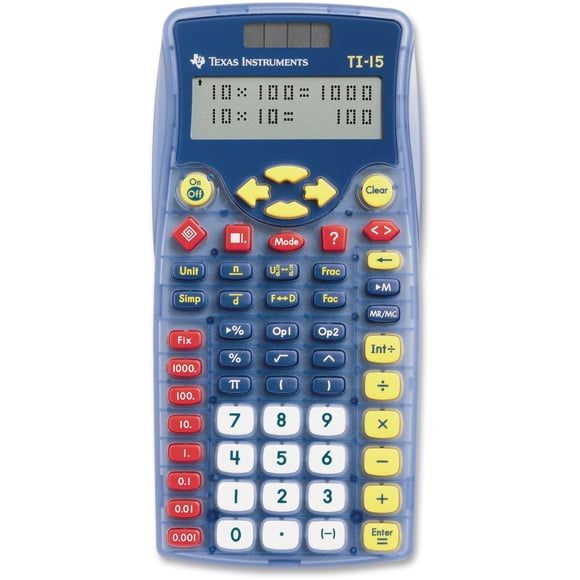 Calculadora elemental Texas Instruments® TI-15 Explorer