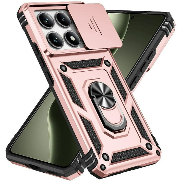 Estuche GANGXUN para Xiaomi 14T Pro, soporte giratorio 360°, estilo mecánico y magnético