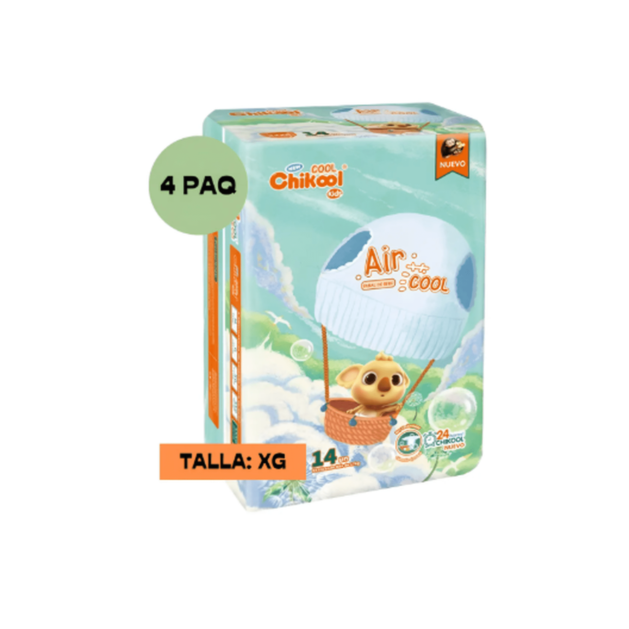 Pañal Chikool Cool New Xg 4 Paquetes