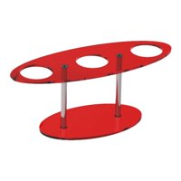 Magideal - Soporte Para Cono De Helado, Estante De Pastelería Acrílico Con Base, Soporte De Exhibición, Estante Para Rollos De Sushi Para Boda, Hogar, Decoración Rojo