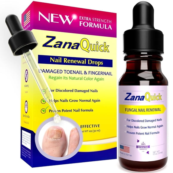 Gotas reparadoras para uñas dañadas y descoloridas ZanaQuick