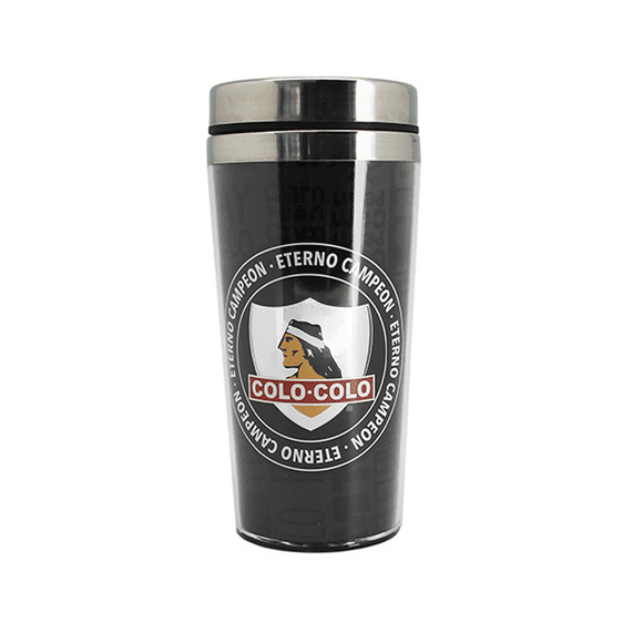Mug Térmico Logo Plateado Colo Colo