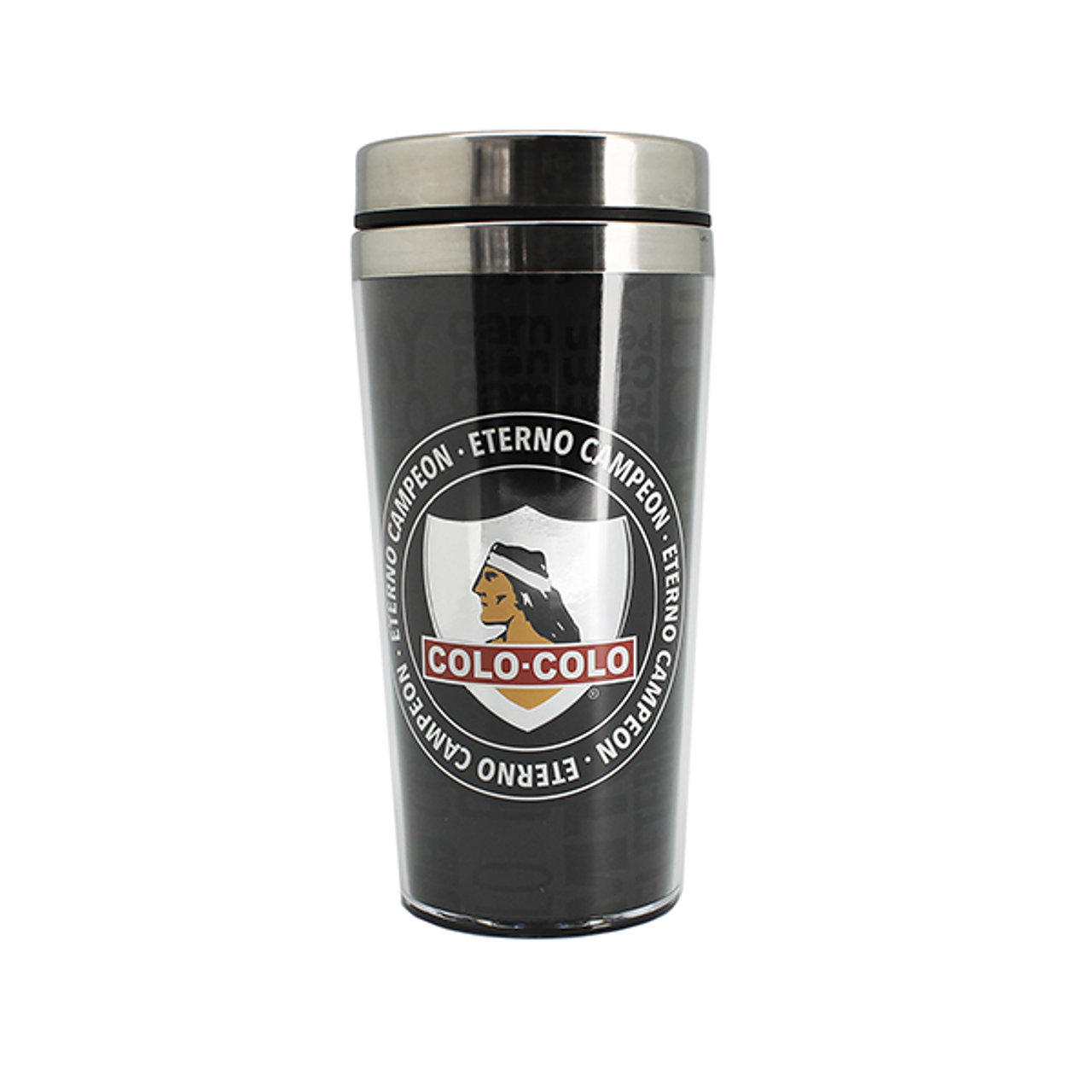 Mug Termico Logo Plateado Colo Colo