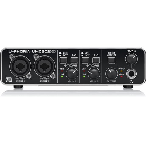 Interfaz De Audio Behringer U-Phoria Umc 202Hd