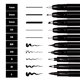 thumbnail image 5 of Set de 10 Plumas de Pincel Craft 'n' Beyond - Tinta Negra, 5 of 7