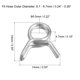 thumbnail image 2 of Abrazadera de manguera de resorte de doble alambre, 304 acero inoxidable 5.5mm línea de combustible clips de resorte de tubo de silicona, paquete de 20, 2 of 6