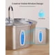 thumbnail image 3 of Fuente de agua PEKTACO 3.2 L de acero inoxidable para perros y gatos, 3 of 9
