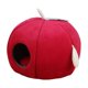 thumbnail image 2 of Interior Encantador Nido De Gato Cómodo Cálido Suave Mascota Tienda Cueva Cama Para Gatos Rojo M, 2 of 5