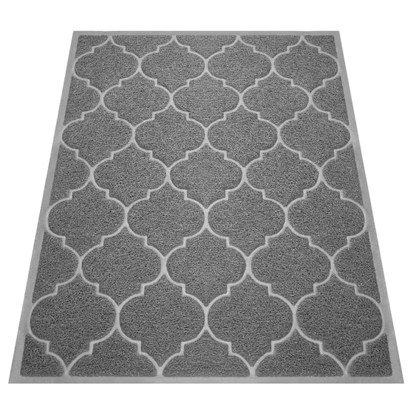 Tapete para puerta Cosyearn 117x89 cm impermeable antideslizante gris