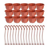 Ioensy - 15 Maceteros Colgantes Con Drenaje Para Jardinería Interior Y Exterior
