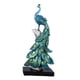 thumbnail image 3 of Estatuilla De Adorno De Estatua De Pavo Real, Regalo Para Estantería, Gabinete, Decoración De Arte, Azul L, 3 of 5