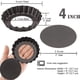 thumbnail image 2 of 6pcs, Non-Stick Tart Molds (4''), Loose Bottom Mini Pie Pans, Carbon Steel Tart Pans, Removable Bottom Pudding Molds, Baking Tools, Kitchen Gadgets, Kitchen Accessories, Home Kitchen Items, 2 of 3
