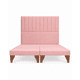 thumbnail image 5 of Cama 2 Plazas Completa Rosado | Base Europea + Colchón Excellense Plus 25CM + Respaldo Tapizado, 5 of 8