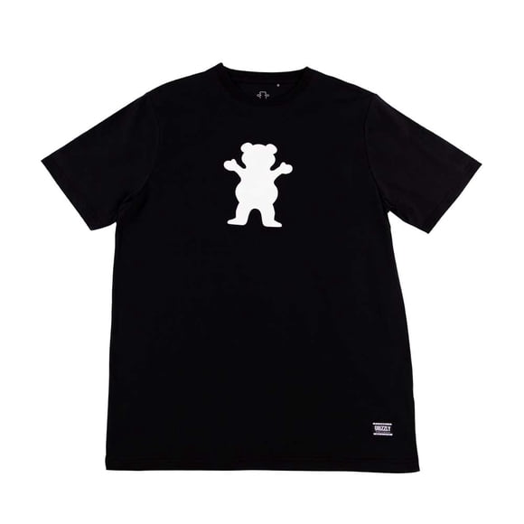 Polera Hombre Grizzly Griptape Og Bear Negro