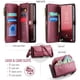 thumbnail image 3 of CaseMe Funda de Cuero para Samsung Galaxy S25 6.2" Tipo Billetera [Bloqueo RFID] con Ranura para Billetes con Zíper y 7 Tarjeteros, Correa de Hombro y Muñeca Magnética de Cuero PU Suave para Samsung, 3 of 13