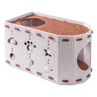 Magideal - Casa Para Gatos Para Varios Gatos, Resistente Al Desgaste, Accesorio Portátil Para Mascotas Con Agujero Interactivo, Almohadilla Resistente Para Rasca