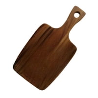 Nativos - Tabla Rustica De Picar Forma Rectangular Con Mango 38 X 18