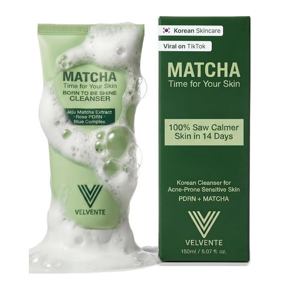 Limpiador Facial VELVENTE Matcha PDRN Espuma 150 ml
