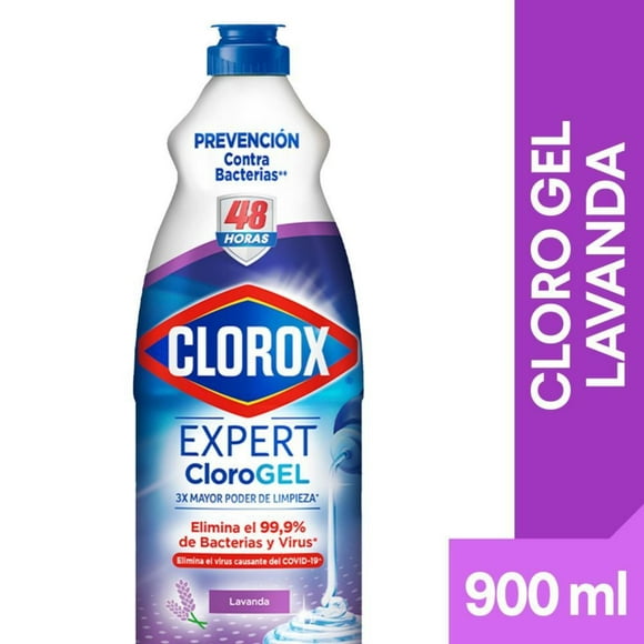Cloro en Gel Lavanda Botella, 900 ml