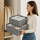 thumbnail image 4 of Caja Gris Organizadora Ropa Almacenamiento Multiuso 28x28x13cm, 4 of 6
