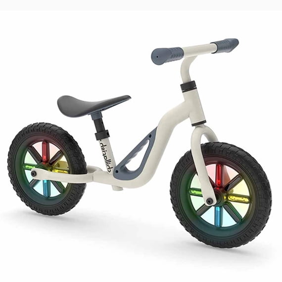 Bicicleta De Equilibrio Chillafish Beige Con Luz