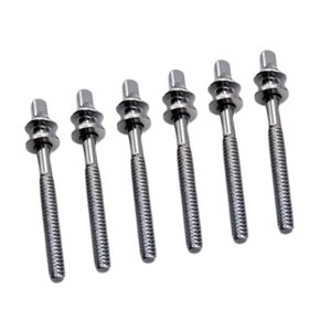 Bothyi - 6 Uds Varillas De Tensión De Tambor M5 Tornillos De Montaje De Lengüeta De Tambor Para Accesorios De Percusión Construir M5X45Mm