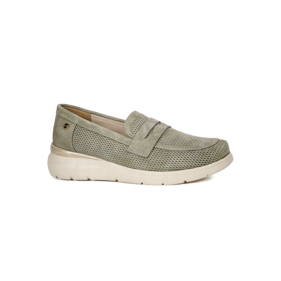 Mocasín Cuero Nouna Verde