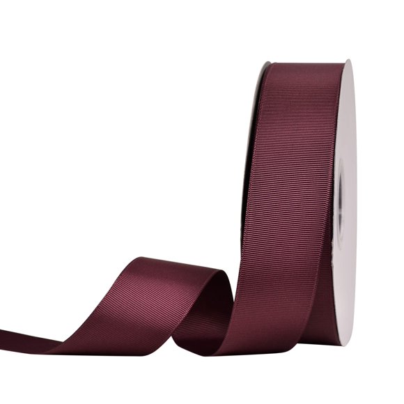 Cinta YAMA burdeos de grosgrain 3,8 cm x 46 m en rollo