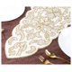 thumbnail image 1 of CLEENTABLE Caminos de Mesa con Cuentas, Blanco Dorado, 33 x 91 cm, 1 of 9