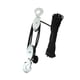 thumbnail image 5 of Polea De Cuerda Hoist De Trabajo Pesado Compacto Compacio De Trabajo Avergüenza De Cuerda De Cuerda De 15 M Cordida Negra De 3 Ruedas, 5 of 5