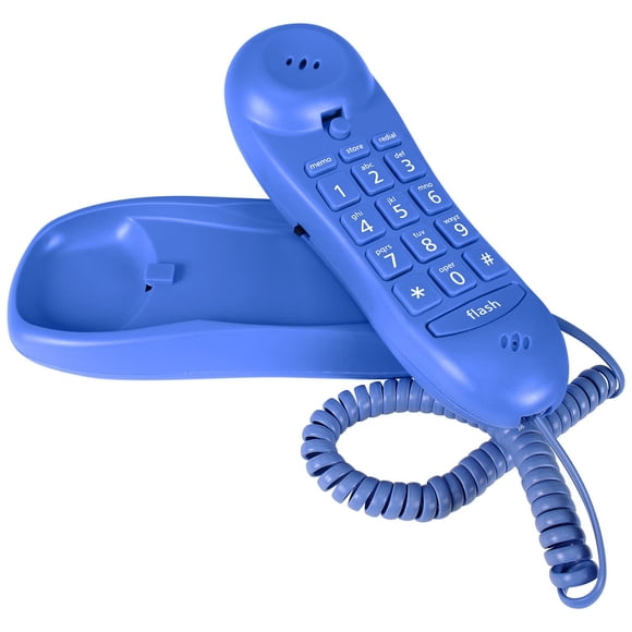 Teléfono Fijo Azul Donuts 19 cm – Para Pared o Escritorio