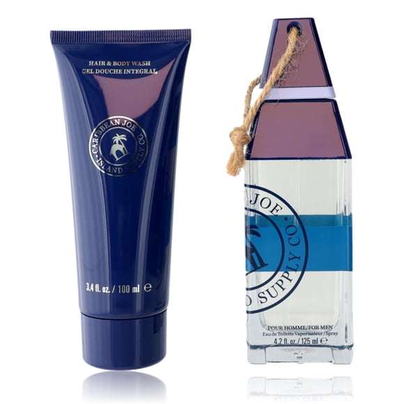 Set de regalo de perfume Caribbean Joe Sapphire Sands para hombre 125 ml