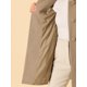 thumbnail image 5 of INSPIRE CHIC Abrigo de Mujer de Largo Medio con Cuello Mao, Abotonado, Abrigo de Invierno con Bolsillos Inclinados y Forro Completo, Marrón Claro XL, 5 of 6