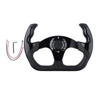 Ioensy - Volante De Coche Genérico Antideslizante Aleación De Aluminio Volante Para Juegos Negro