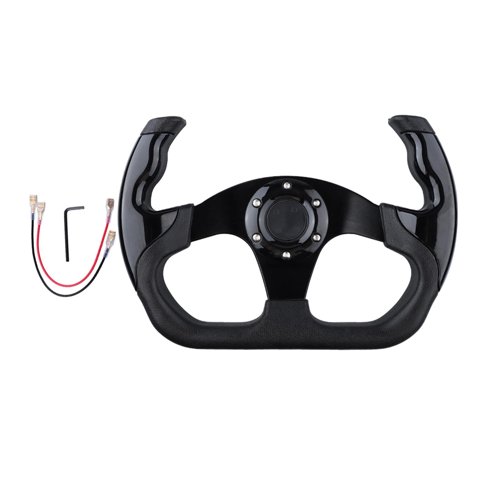 Ioensy - Volante De Coche Genérico Antideslizante Aleación De Aluminio Volante Para Juegos Negro