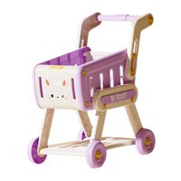 Magideal - Carrito De Compras Para Niños, Carrito De Simulación De Aprendizaje Temprano, Carrito De Supermercado, Juguete Para Niños Y Niñas, Recuerdos De Fiesta Violeta