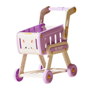 Magideal - Carrito De Compras Para Niños, Carrito De Simulación De Aprendizaje Temprano, Carrito De Supermercado, Juguete Para Niños Y Niñas, Recuerdos De Fiesta Violeta