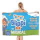 thumbnail image 1 of Blippi Toalla de playa de secado rápido con diseño temático, regalo para mujeres y niñas, ideal para cumpleaños, fans, amantes de la música, uso en la playa o al aire libre, 78 × 150 cm, 1 of 6