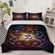 thumbnail image 1 of Holy Om Symbol with Golden Mandala Cosmic Art Pattern Set Soft and Comfortable Bedding Set, 1 of 5