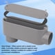 thumbnail image 3 of Cuerpo de conduit CKVIHAV tipo LB de PVC de 1.5 cm con tapa y empaque, gris, 3 of 7