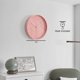thumbnail image 2 of Reloj de pared Clockswise 30 cm rosa pastel con relieve hexagonal, 2 of 7