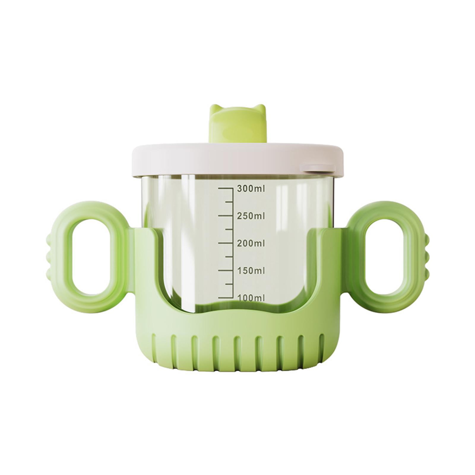 Magideal - Tazas Para Sorber, Taza De Entrenamiento, 10oz/300ml, Botella De Agua Portátil A Prueba De Fugas, Fácil De Limpiar Con Tapas Para Bebés, Niños Y Niñas Verde