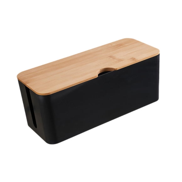 Caja De Gestión De Cables Organizador De Cables Ocultador Para Adaptadores De Cámara Concentradores USB L
