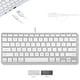 thumbnail image 1 of Teclado Macally USB‑C + A de 78 teclas, acabado plateado con hub USB, 1 of 7