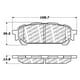 thumbnail image 3 of Pastillas Freno para auto Subaru Impreza 2000-2007 Trasero, 3 of 6