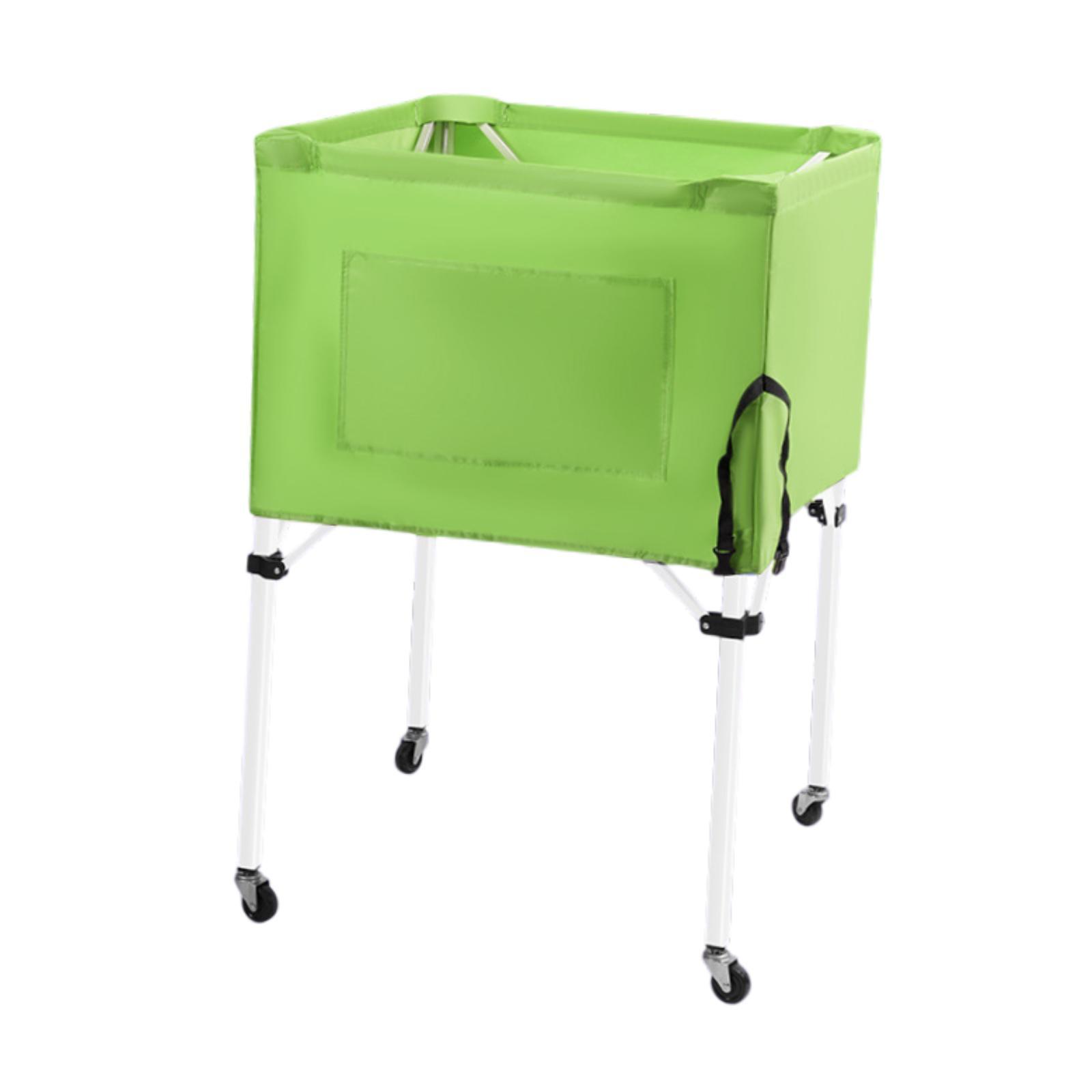 Ioensy - Carro De Bola Deportiva Rodante Conveniente Contenedor De Almacenamiento De Pelota Para Fútbol Green Green